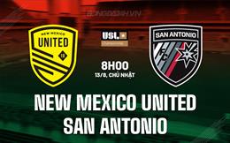 Nhận định New Mexico vs San Antonio 8h00 ngày 13/8 (Hạng Nhất Mỹ 2023)