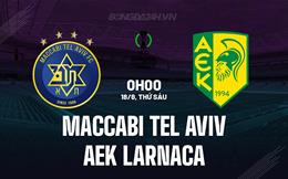 Nhận định Maccabi Tel Aviv vs AEK Larnaca 00h00 ngày 18/8 (Conference League 2023/24)