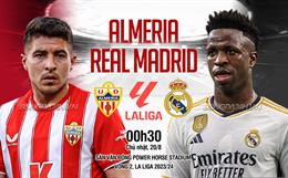 Nhận định Almeria vs Real Madrid (00h30 ngày 20/8): Làm gỏi chủ nhà