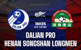 Nhận định Dalian Pro vs Henan Songshan Longmen 18h35 ngày 19/8 (VĐQG Trung Quốc 2023)