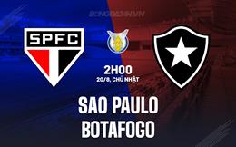 Nhận định - dự đoán Sao Paulo vs Botafogo 2h00 ngày 20/8 (VĐQG Brazil 2023)