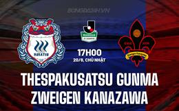 Nhận định Thespakusatsu Gunma vs Zweigen Kanazawa 17h00 ngày 20/8 (Hạng 2 Nhật 2023)