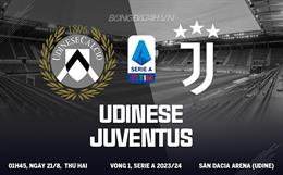 Nhận định Udinese vs Juventus (01h45 ngày 21/8): Tạm xua đám mây u ám