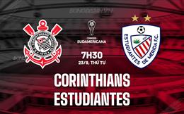 Nhận định Corinthians vs Estudiantes 7h30 ngày 23/8 (Copa Sudamericana 2023)