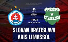 Nhận định Slovan Bratislava vs Aris Limassol 1h30 ngày 25/8 (Europa League 2023/24)