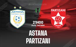 Nhận định - dự đoán Astana vs Partizani 21h00 ngày 24/8 (Conference League 2023/2024)