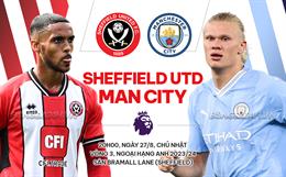 Nhận định Sheffield United vs Man City (20h00 ngày 27/8): Độc chiếm ngôi đầu