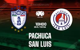 Nhận định - dự đoán Pachuca vs San Luis 10h10 ngày 29/8 (VĐQG Mexico 2023/24)