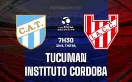 Nhận định Tucuman vs Instituto Cordoba 7h30 ngày 29/8 (Cúp Liên đoàn Argentina 2023)