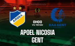 Nhận định APOEL Nicosia vs Gent 0h00 ngày 1/9 (Conference League 2023/24)