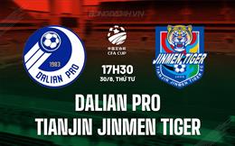 Nhận định Dalian Pro vs Tianjin Jinmen Tiger 17h30 ngày 30/08 (Cúp QG Trung Quốc 2023)