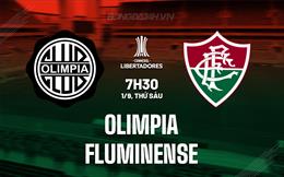Nhận định - dự đoán Olimpia vs Fluminense 7h30 ngày 1/9 (Copa Libertadores 2023)