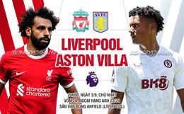 Nhận định Liverpool vs Aston Villa (20h00 ngày 3/9): Chờ The Kop vượt khó