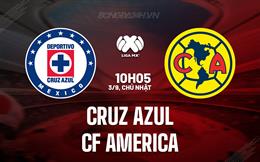 Nhận định Cruz Azul vs CF America 10h10 ngày 3/9 (VĐQG Mexico 2023/24)