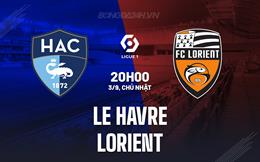 Nhận định - dự đoán Le Havre vs Lorient 20h00 ngày 3/9 (VĐQG Pháp 2023/24)