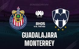 Nhận định bóng đá Guadalajara vs Monterrey 8h05 ngày 4/9 (VĐQG Mexico 2023)