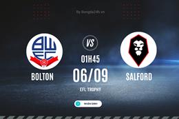 Nhận định bóng đá Bolton vs Salford 1h45 ngày 6/9 (EFL Trophy 2023/24)