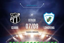 Nhận định - dự đoán Ceara vs Londrina 7h30 ngày 7/9 (Hạng 2 Brazil 2023)