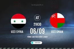 Nhận định U23 Syria vs U23 Oman 21h30 ngày 6/9 (Vòng loại U23 châu Á 2024)