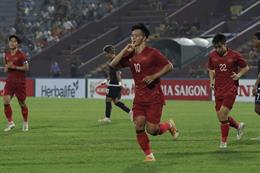 Thanh Nhàn 'nhận quà' sau chiến thắng đậm của U23 Việt Nam 