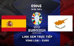 Tây Ban Nha vs Đảo Síp link xem trực tiếp vòng loại Euro 2024 hôm nay