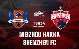 Nhận định Meizhou Hakka vs Shenzhen FC 18h35 ngày 16/9 (VĐQG Trung Quốc 2023)