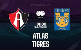 Nhận định - dự đoán Atlas vs Tigres 8h00 ngày 18/9 (VĐQG Mexico 2023/24)