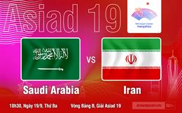 Nhận định Olympic Iran vs Saudi Arabia (18h30 ngày 19/9): Đại chiến vì ngôi đầu