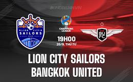 Nhận định Lion City Sailors vs Bangkok United 19h00 ngày 20/9 (AFC Champions League 2023/24)