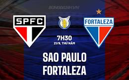 Nhận định Sao Paulo vs Fortaleza 7h30 ngày 21/9 (VĐQG Brazil 2023/24)
