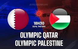 Nhận định Olympic Qatar vs Olympic Palestine 18h30 ngày 22/9 (ASIAD 2023)