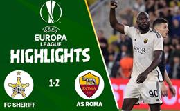 Video cúp C2 FC Sheriff vs AS Roma: Lukaku nổ súng