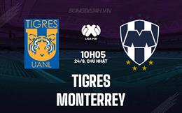 Nhận định Tigres vs Monterrey 10h05 ngày 24/9 (VĐQG Mexico 2023/24)