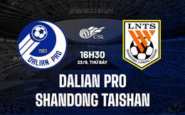 Nhận định Dalian Pro vs Shandong Taishan 16h30 ngày 23/09 (VĐQG Trung Quốc 2023)