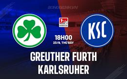 Nhận định Greuther Furth vs Karlsruher 18h00 ngày 23/09 (Hạng 2 Đức 2023/24)