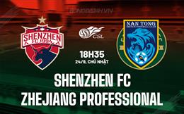 Nhận định Shenzhen FC vs Zhejiang Professional 18h35 ngày 24/9 (VĐQG Trung Quốc 2023)