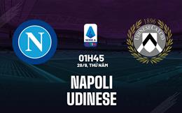 Nhận định Napoli vs Udinese (01h45 ngày 28/9): Mệnh lệnh phải thắng