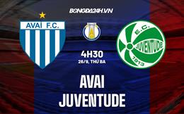 Nhận định Avai vs Juventude 04h30 ngày 26/9 (Hạng 2 Brazil 2023)