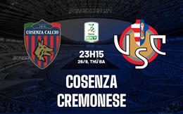 Nhận định Cosenza vs Cremonese 23h15 ngày 26/9 Hạng 2 Italia 2023/24