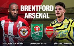 Thắng nhẹ Brentford, Arsenal ghi danh vào vòng 4 Cúp Liên đoàn Anh