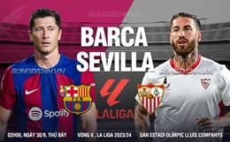 Nhận định Barcelona vs Sevilla (02h00 ngày 30/9): Bật dậy sau cú vấp