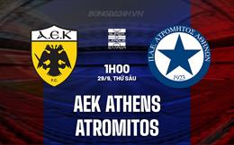 Nhận định - dự đoán AEK Athens vs Atromitos 1h00 ngày 29/9 (VĐQG Hy Lạp 2023/24)