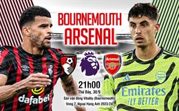 Nhận định Bournemouth vs Arsenal (21h00 ngày 30/9): Tiếp tục bám đuổi