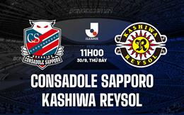 Nhận định Consadole Sapporo vs Kashiwa Reysol 11h00 ngày 30/9 (VĐQG Nhật Bản 2023)