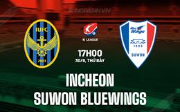 Nhận định Incheon vs Suwon Bluewings 17h00 ngày 30/9 (VĐQG Hàn Quốc 2023)