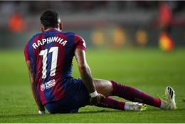 Barca lên tiếng về chấn thương của Raphinha