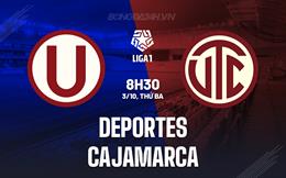 Nhận định Deportes vs Cajamarca 08h30 ngày 03/10 VĐ Peru 2023