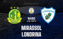 Nhận định Mirassol vs Londrina 5h30 ngày 4/10 (Hạng 2 Brazil 2023)