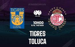 Nhận định - dự đoán Tigres vs Toluca 10h00 ngày 5/10 (VĐQG Mexico 2023/24)