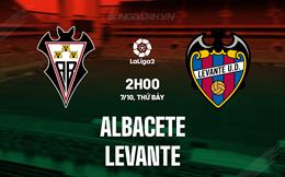 Nhận định Albacete vs Levante 2h00 ngày 7/10 (Hạng 2 Tây Ban Nha 2023/24)